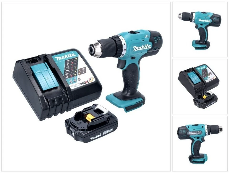 Makita Akku Bohrschrauber DDF 453 18 V 42 Nm 2,0 Ah Akku Ladegerät