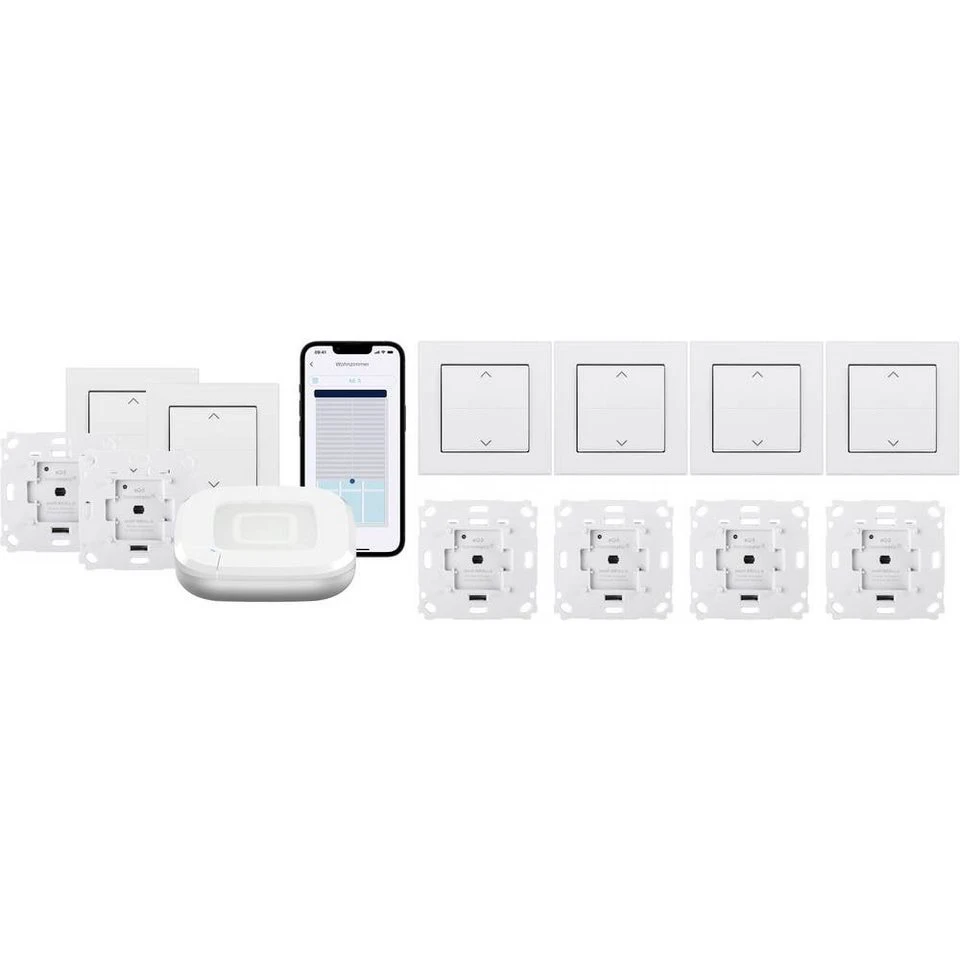 Homematic IP Starter-Set Rollladensteuerung HmIP-SK29 für 2 Rollläden Markisen