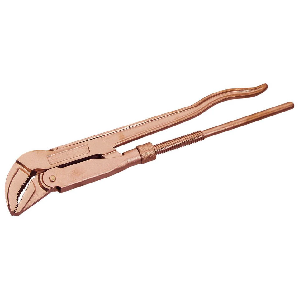 Dönges Rohrzange Eckrohrzange funkenfrei Kupfer-Beryllium 540 mm
