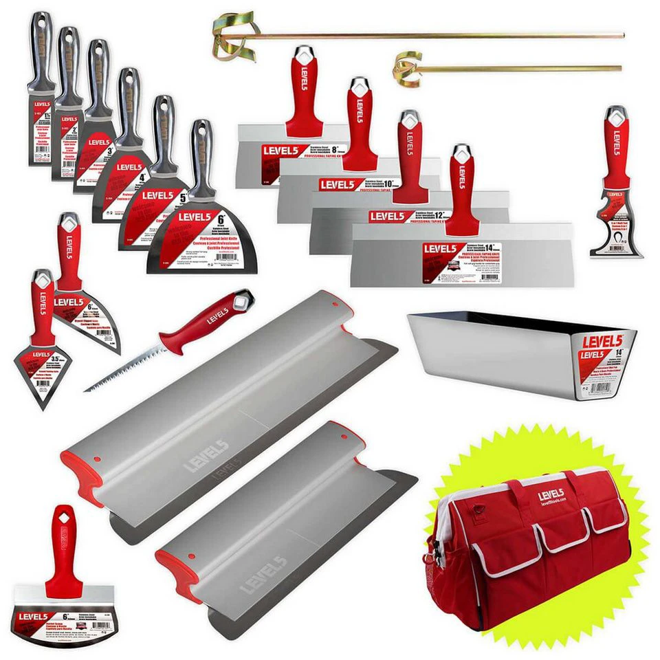 LEVEL5 Fassadenspachtel Set 5-690 Flächenspachtel Spachtel Trockenbau