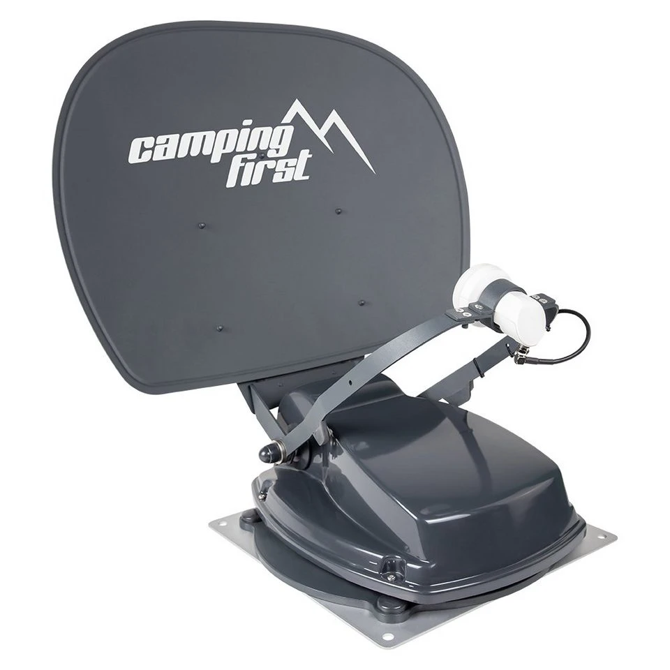 Camping First Satmex 55 plus vollautomatische Sat-Antenne graphit 55 cm Bluetooth