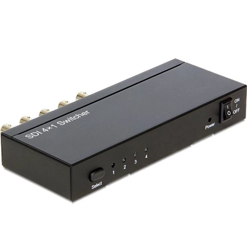 Delock Audio / Video Matrix-Switch 3G-SDI 4 in > 1 out schwarz