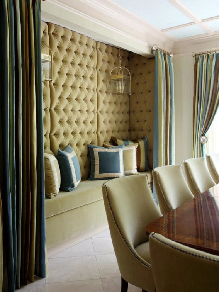 JVmoebel Wandpaneel Gepolsterte Wandverkleidung Chesterfield Leder Made in Europa