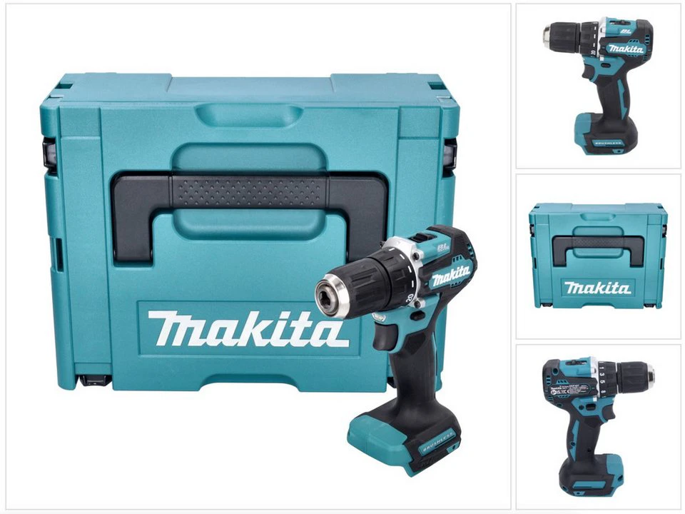 Makita Akku-Bohrschrauber DDF 487 ZJ 18 V 40 Nm Brushless Makpac ohne Akku