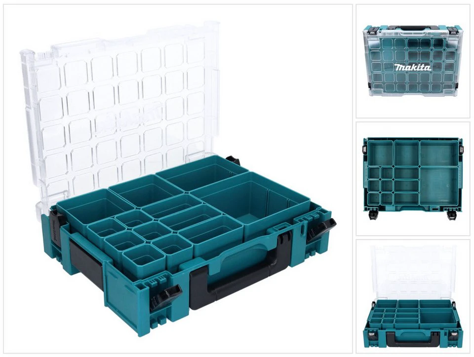 Makita MAKPAC 1 Organizer Kleinteilekoffer 395 x 295 x 110 mm 191X80-2