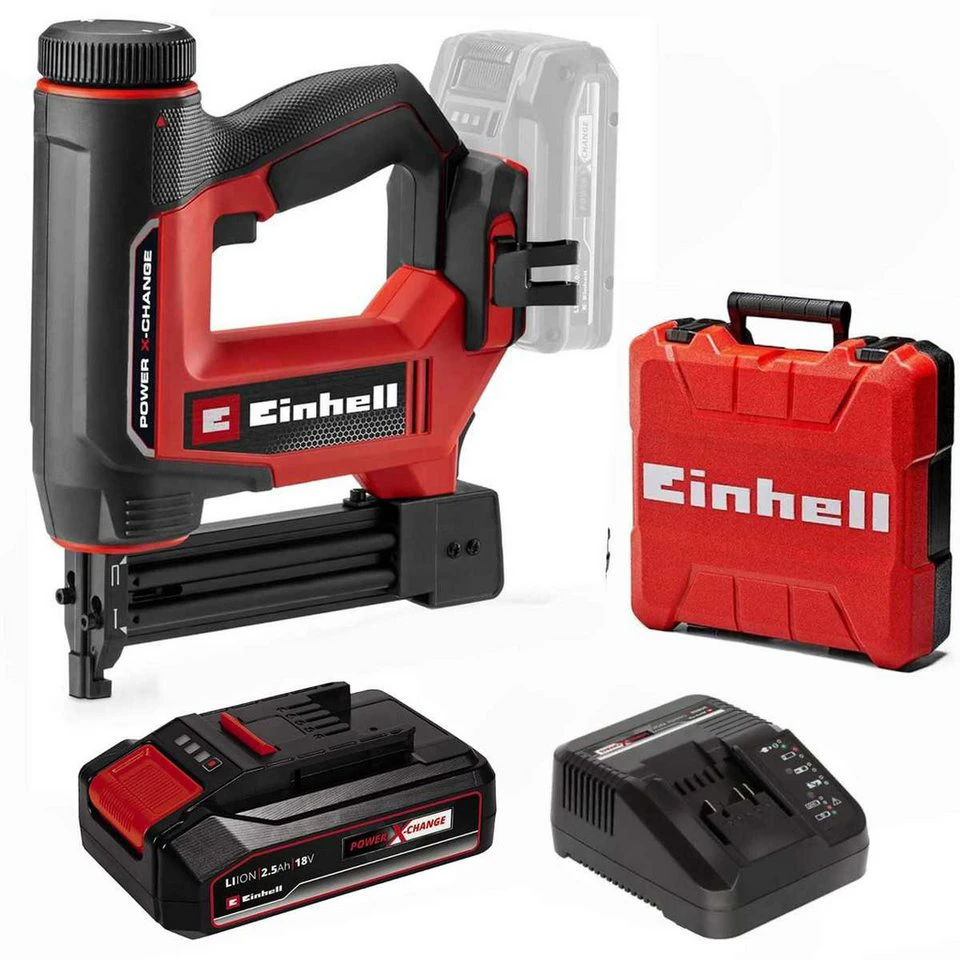 Einhell Akku-Nagler TE-CN 18/32 Li 18 V Tacker Akku 2,5 Ah Koffer