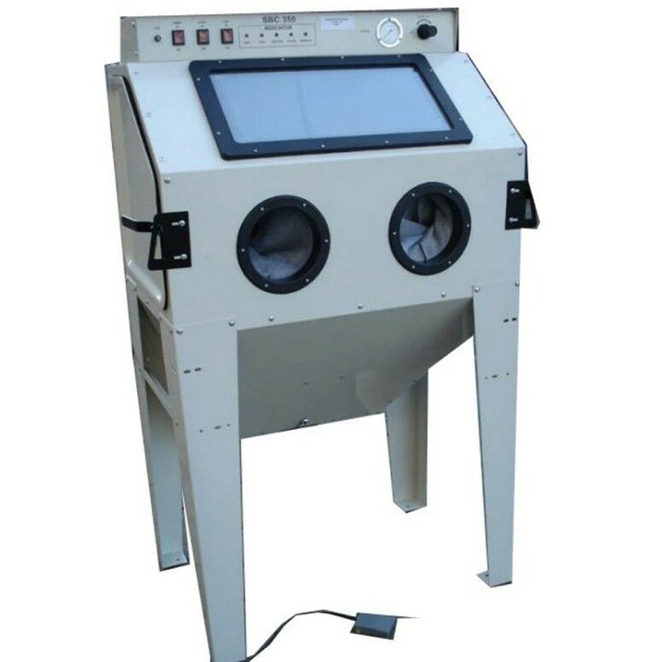 Apex Sandstrahlkabine SBC 350 mit Absaugung Stahlkonstruktion 1000 x 610 x 1630 mm