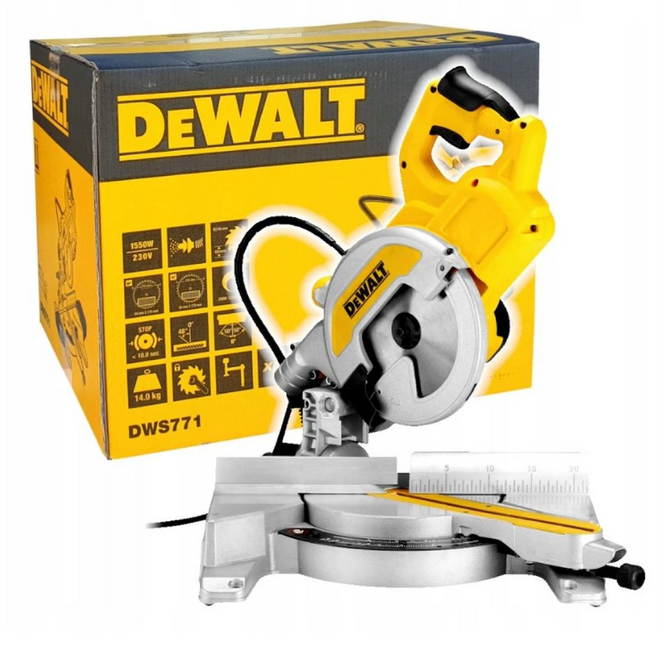 DeWalt DWS771 Kappsäge 1600 W Ø216 mm Paneelsäge Gehrungssäge