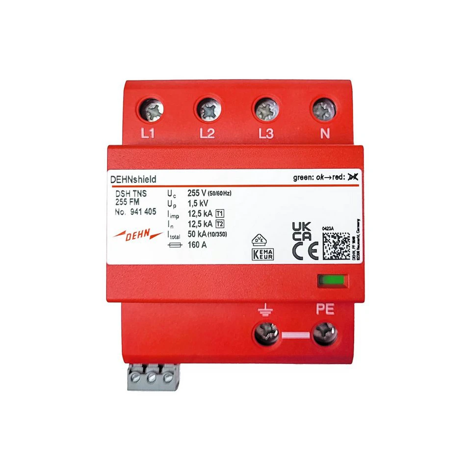 DEHN DEHNshield TNS FM 941405 Kombi-Ableiter Typ 1 + Typ 2 230 / 400 V