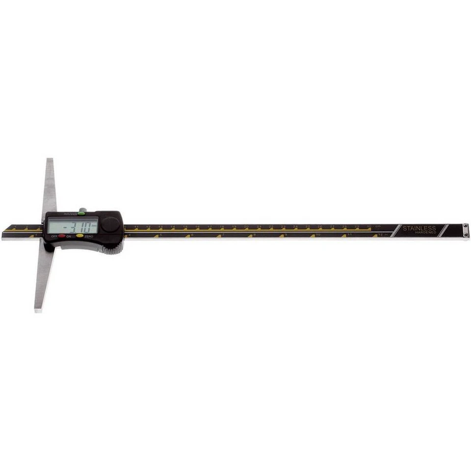 Horex Digitaler Tiefenmessschieber 2263720 200 mm gerade WN Ablesung 0,01 mm mit Feststellschraube Tasche