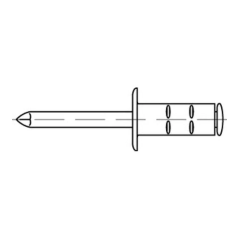 Reyher Blindniete 88474 A 2 MB-A mit Flachkopf 3,2 x 11