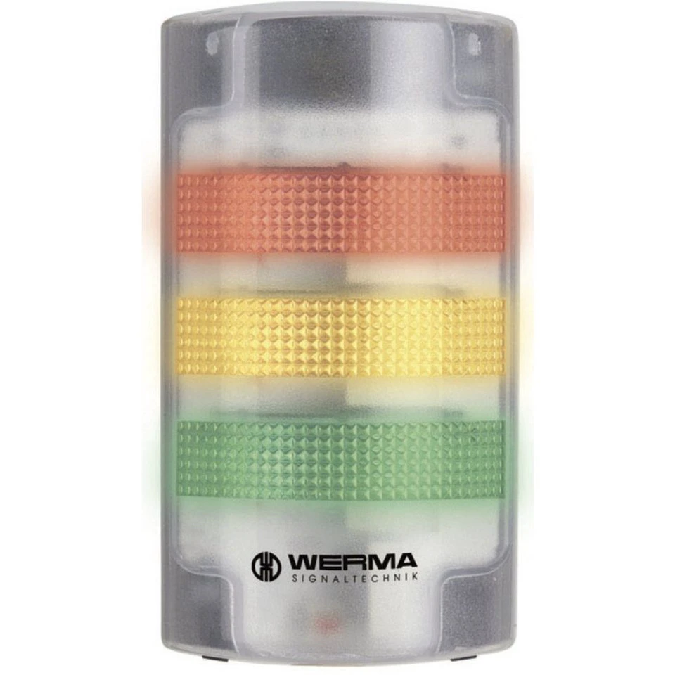 Werma Signaltechnik Kombi-Signalgeber LED 691.200.68 Weiß Dauerlicht
