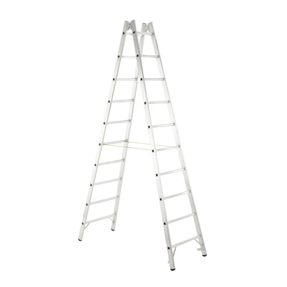 Zarges Schiebeleiter Sprossen-Stehleiter Z 600 beidseitig begehbar 2 x 6 Sprossen