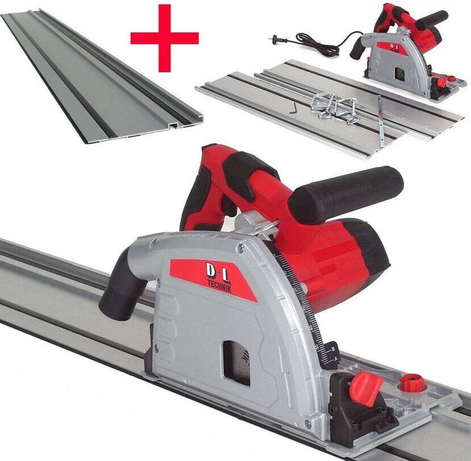 Apex Tauchsäge Set 1450 W mit 2900 mm Führungsschienen Handkreissäge