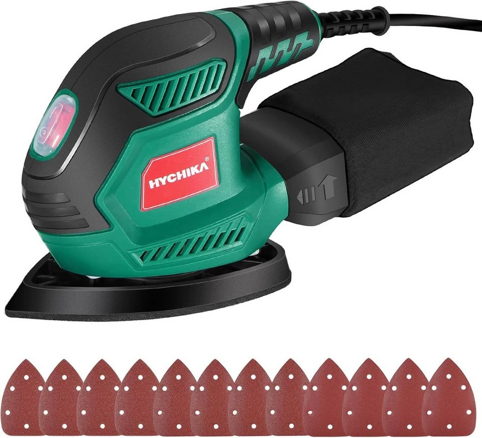 HYCHIKA Multischleifer 200 W 14.000 U/min Delta-Schleifer mit Staubabsaugung