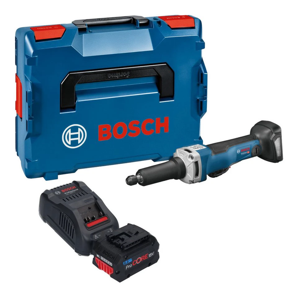 Bosch Professional Akku-Geradschleifer GGS 18V-23 PLC 18V 8,0 Ah Akku Ladegerät