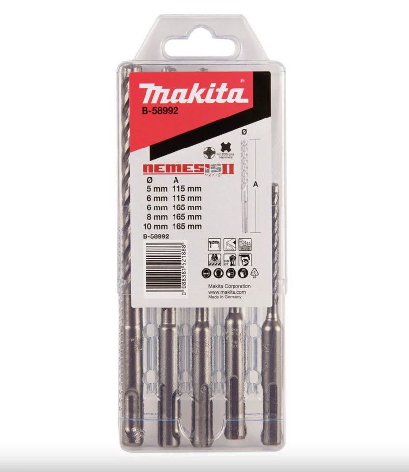 Makita Bohrersatz NEMESIS II B-58992 SDS-PLUS 5-teilig