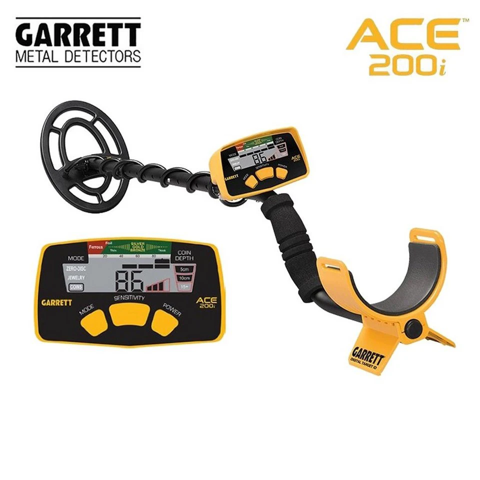 Garrett Metalldetektor ACE 200i VLF 6,5kHz 23x16,5 cm