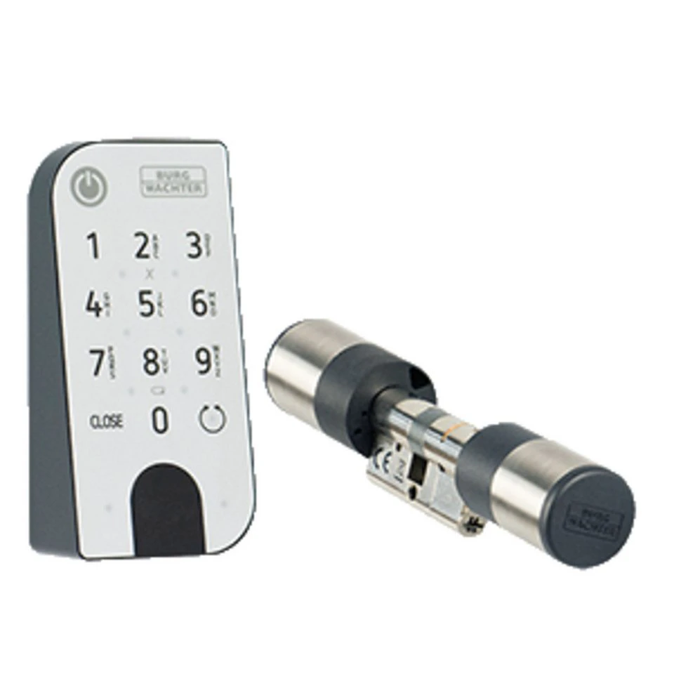 BURG-WÄCHTER secuENTRY easy 7601 elektronisches Türschloss PIN-Keypad Bluetooth 5.2