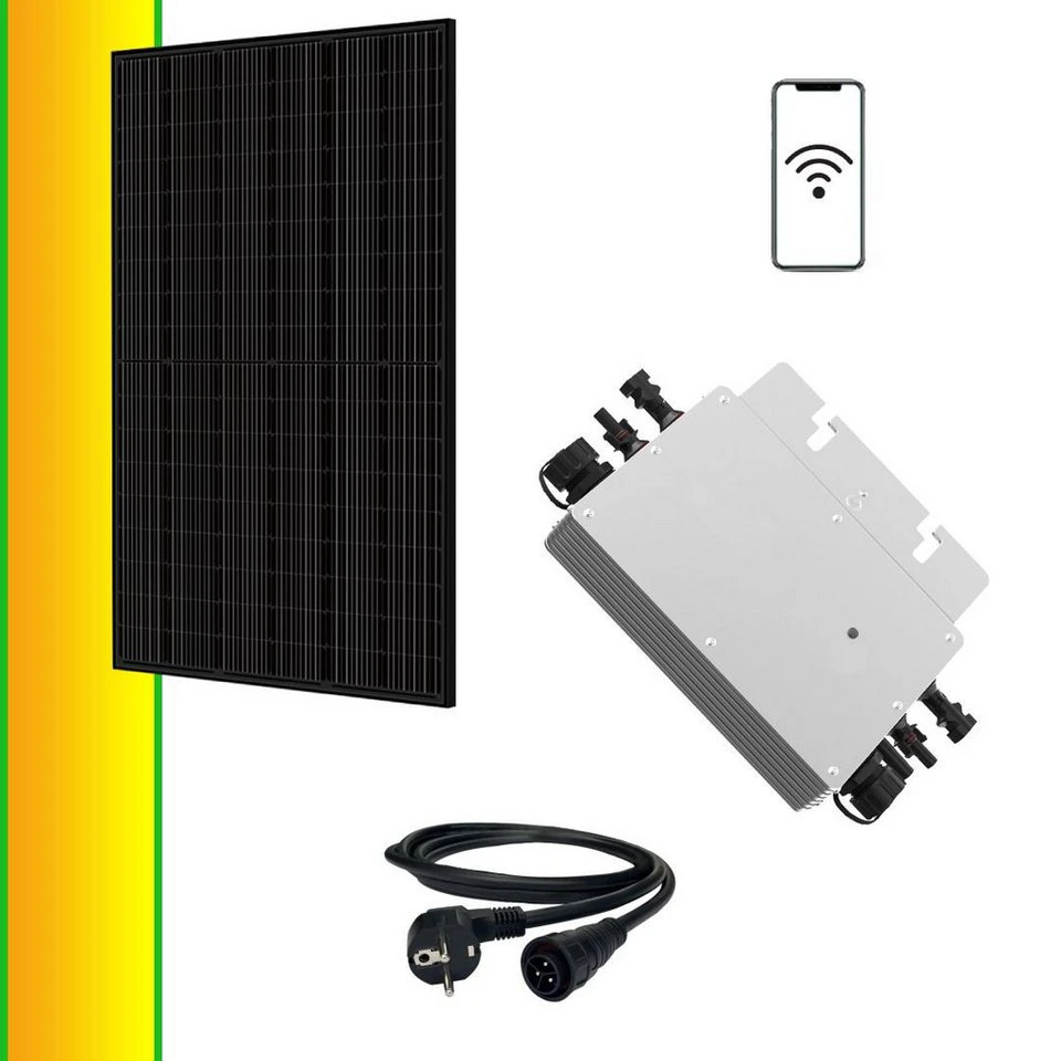 Zenit Energy GmbH Balkonkraftwerk 420W 600W Photovoltaik Steckerfertig WIFI Smart Komplett-Set