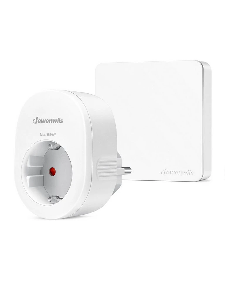 DEWENWILS Funksteckdose mit Fernbedienung max. 3680 W 1-St. 30 m Reichweite