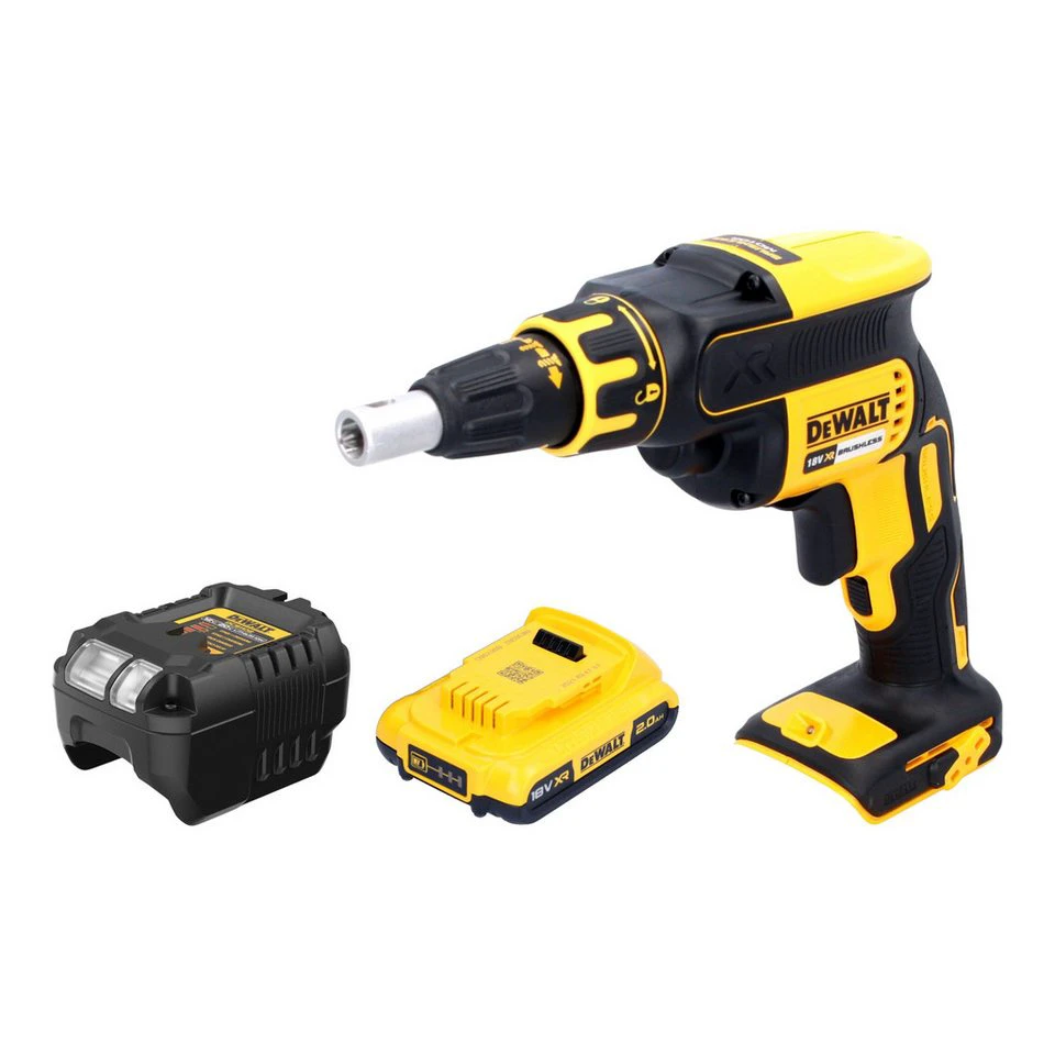 DeWalt Akku-Magazinschrauber DCF 620 D1 18 V 30 Nm Brushless 2,0 Ah Akku Ladegerät