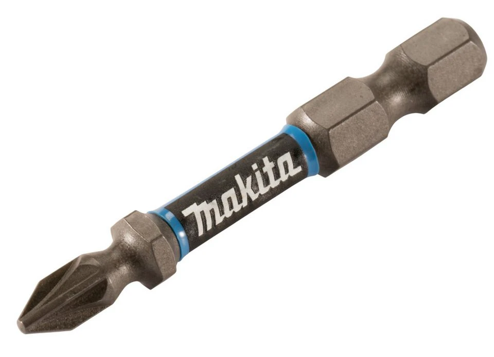 Makita Torsion Bit PZ1-50 E-03296 2 Stück farbcodiert 50 mm 1/4" Sechskantaufnahme