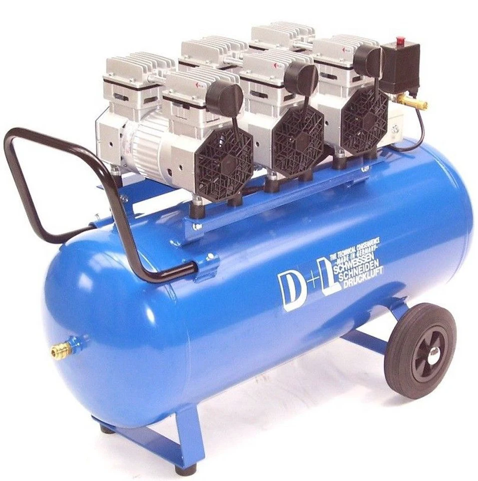 Apex Druckluftkompressor V6 270/8/90W ölfrei flüsterleise 90 l 11 bar 230 V