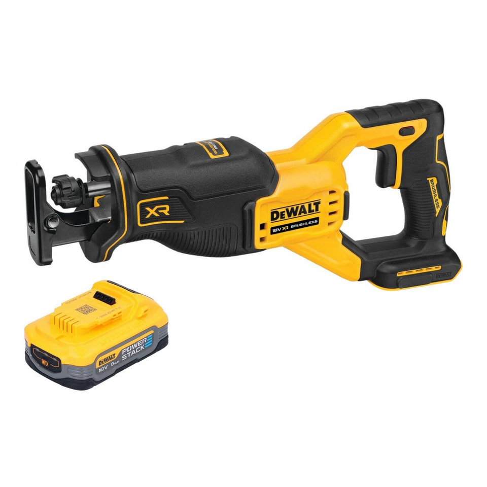 DeWalt DCS382 Akku-Reciprosäge 18 V mit 5,0 Ah Powerstack Akku