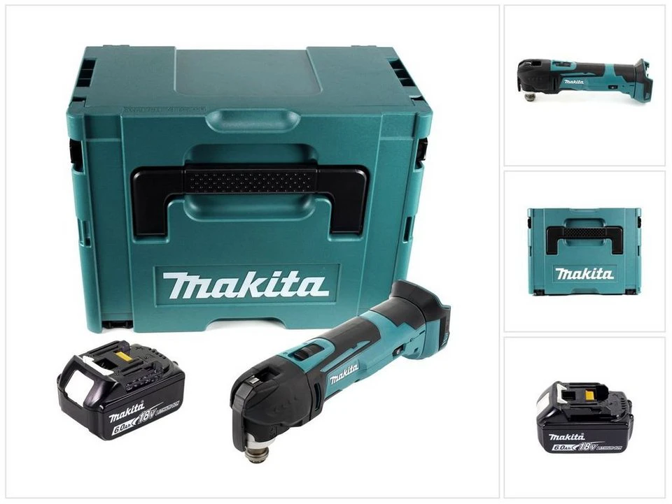 Makita DTM 51 Akku-Multifunktionswerkzeug 18 V mit 6,0 Ah Akku und Makpac ohne Ladegerät
