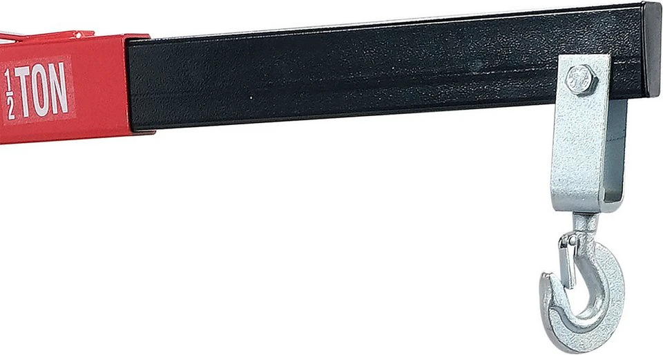Yato Werkstattkran 2000 kg 2,3 m zusammenklappbar mit 6 Metallrädern