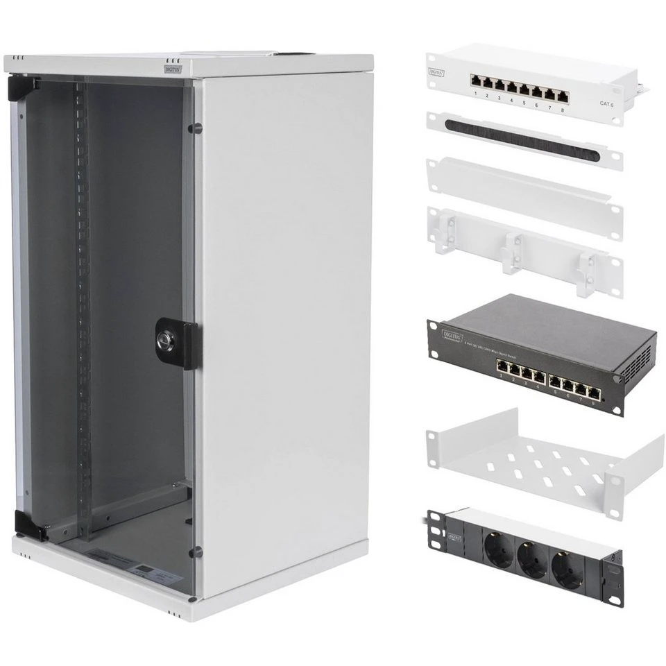 Digitus Network Set Serverschrank 254 mm (10") 12U