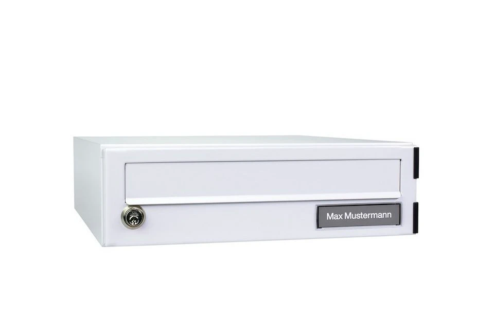 Burg Wächter Briefkasten eBoxx A 625 W Aufsatzbriefkasten Stahl weiß DIN C4