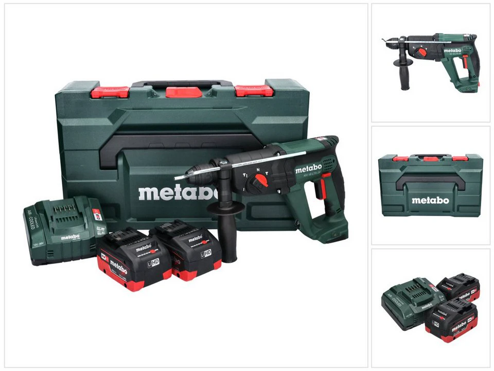 Metabo KH 18 LTX 24 Akku Kombihammer 18 V 2,1 J SDS-plus 2x 8,0 Ah