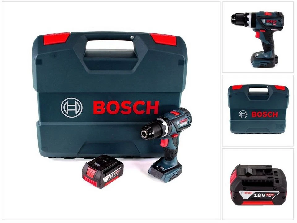 Bosch Professional Schlagbohrmaschine GSB 18V-60 C Akku 18V 60 Nm Brushless 1x Akku 5 Ah
