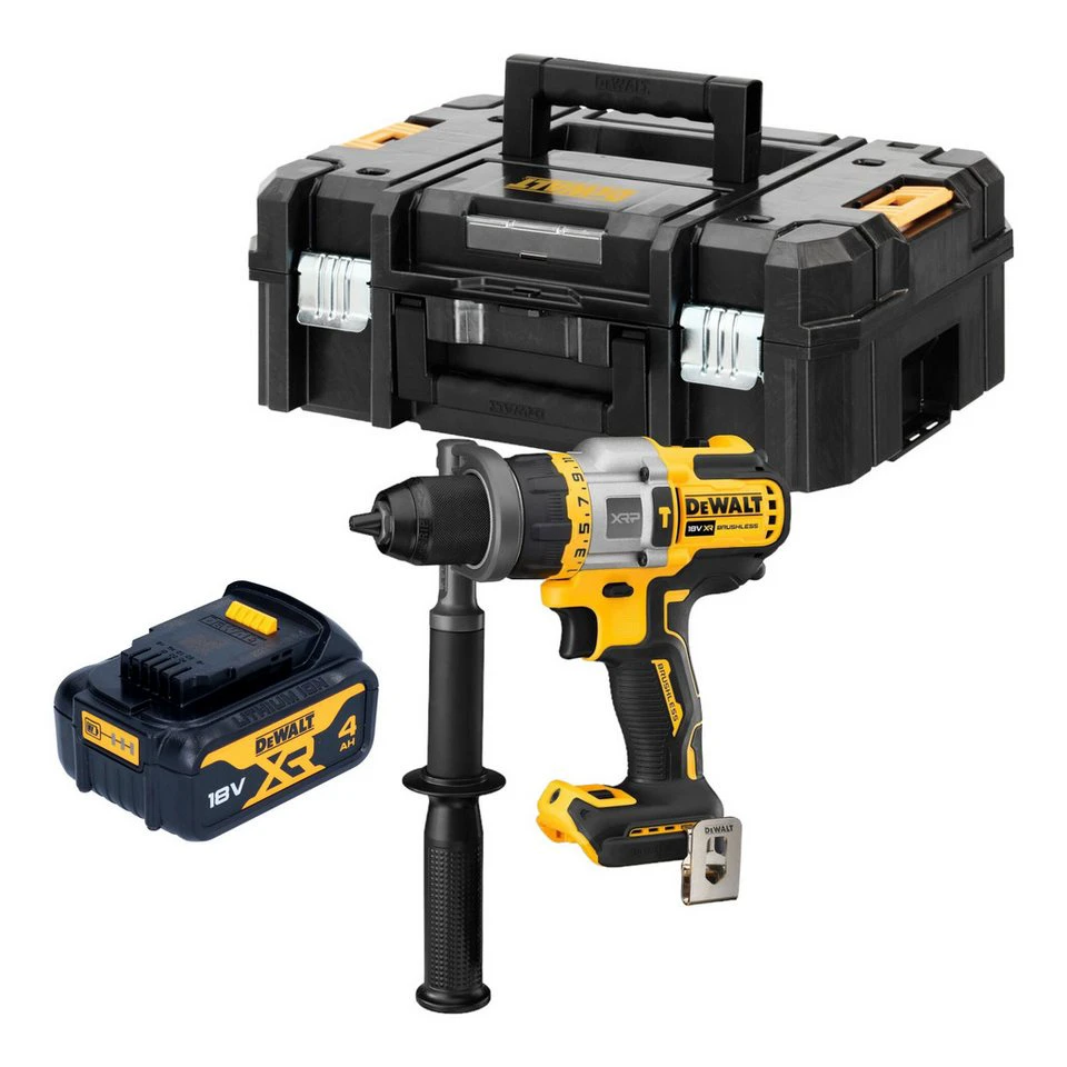 DeWalt Schlagbohrmaschine DCD 999 NT 18 V 95 Nm Brushless 1x Akku 4,0 Ah TSTAK ohne Lader