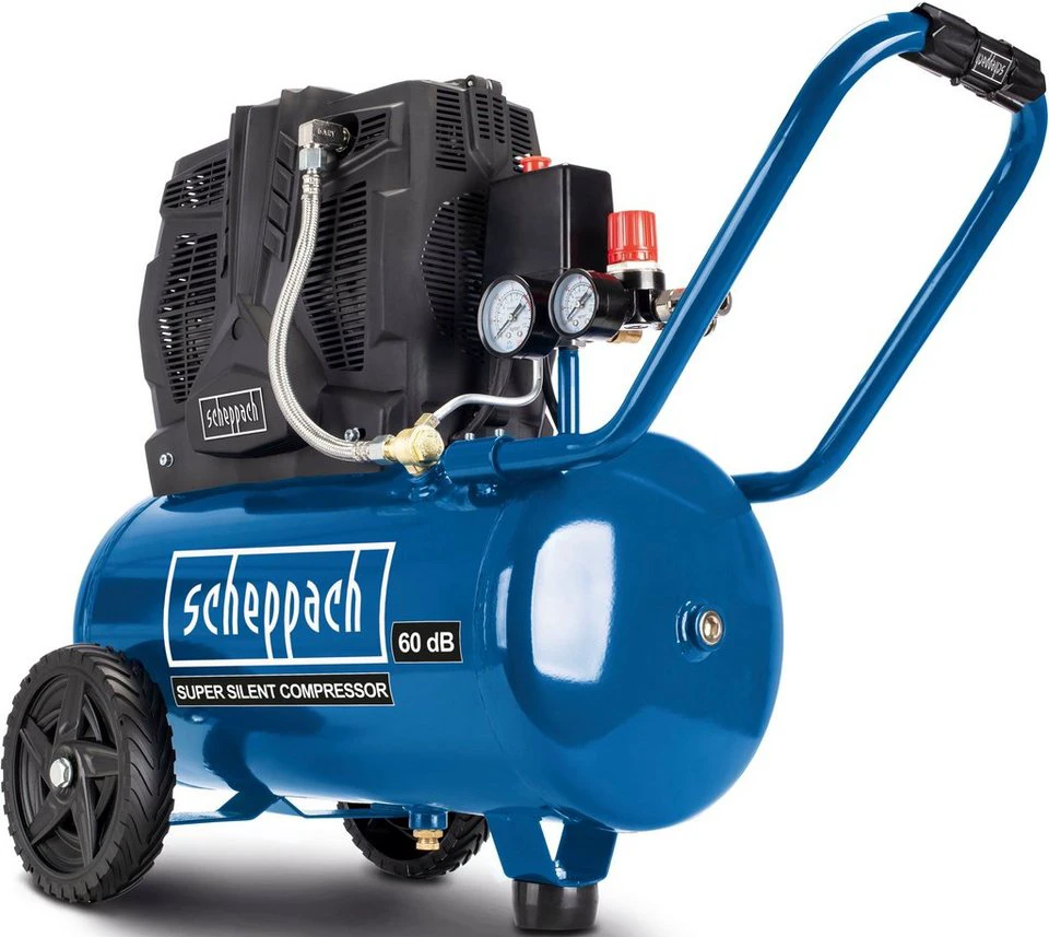 Scheppach Kompressor HC25Si Super Silent 8 bar 24 l 1100 W 230 l/min 230 V