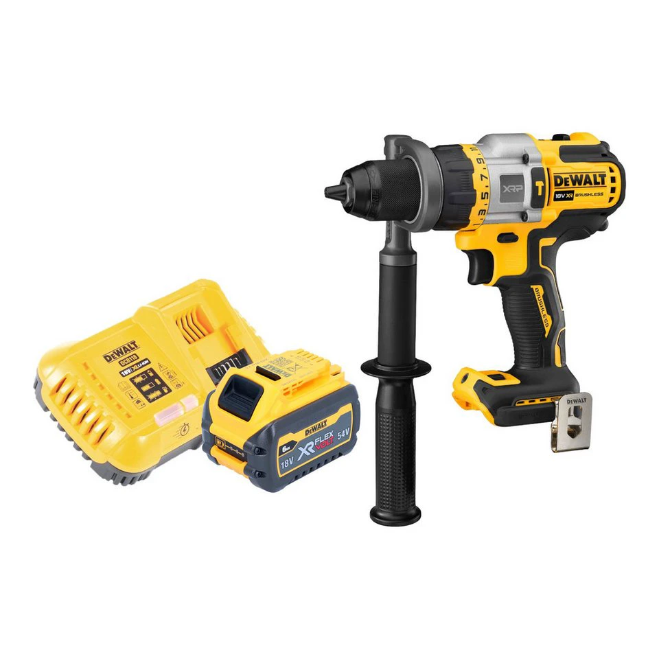 DeWalt DCD 999 Akku Schlagbohrschrauber 18 V 95 Nm Brushless 1x 6,0 Ah Akku Ladegerät