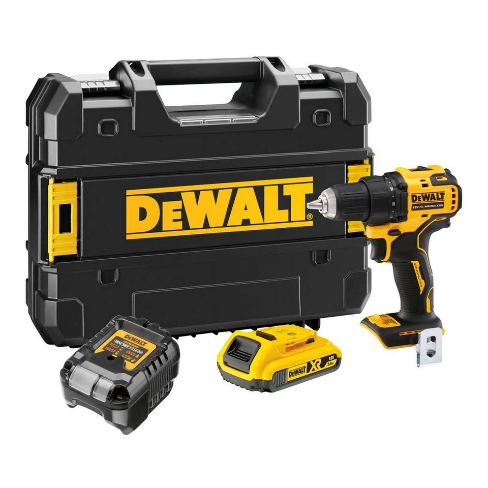DeWalt Akku-Bohrschrauber 18 V 2 Ah bürstenlos 2-Gang