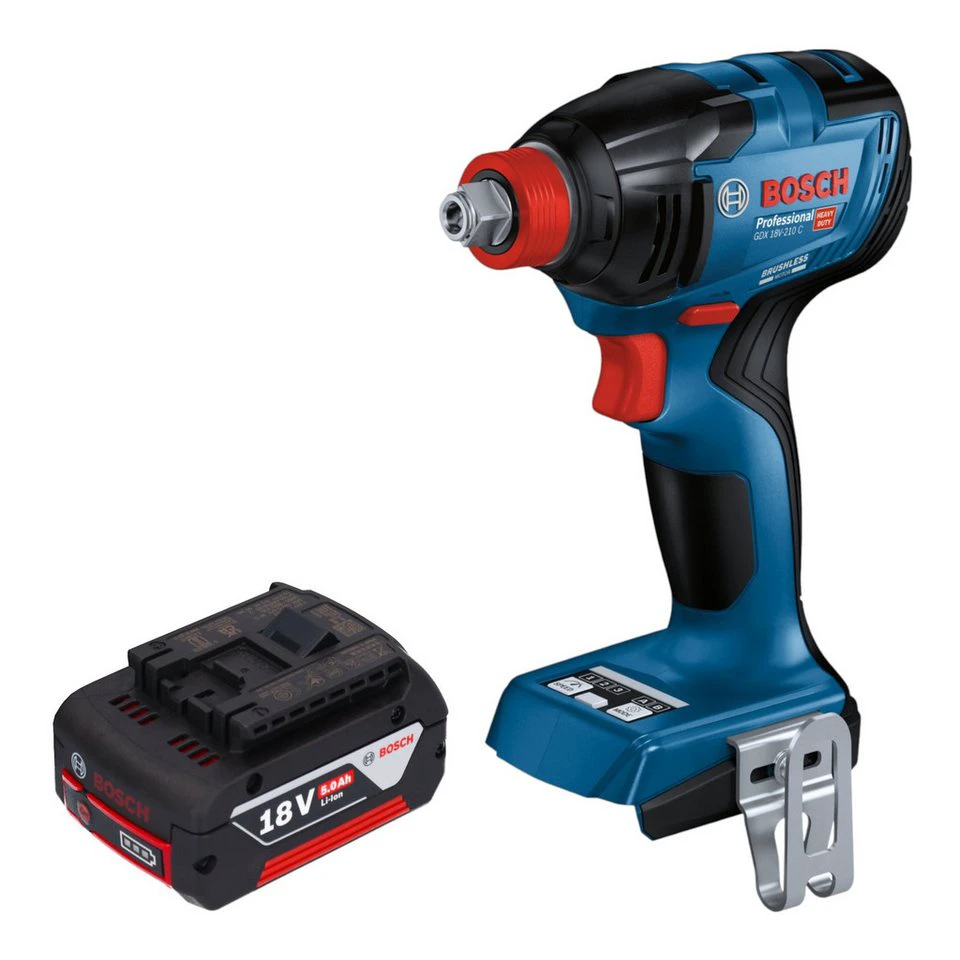 Bosch Professional GDX 18V-210 C Akku-Drehschlagschrauber 18 V 210 Nm 5,0 Ah ohne Ladegerät