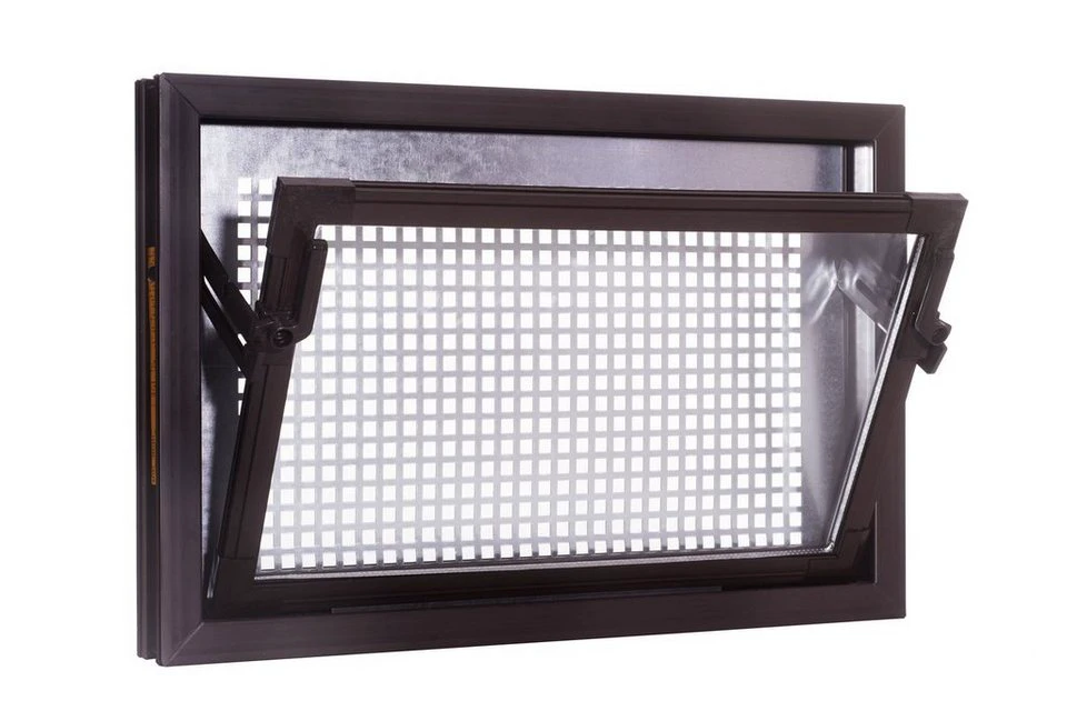 ACO Severin Ahlmann GmbH & Co. KG Kellerfenster 60x50 cm braun Isolierglas Schutzgitter