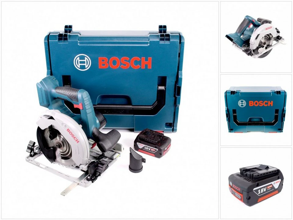 Bosch Professional Kompakt-Handkreissäge GKS 18V-57 G Akku 18V 165 mm L-Boxx 5,0 Ah