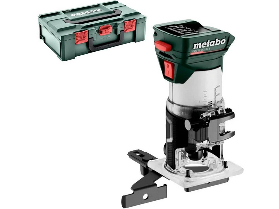 Metabo Kantenfräser Akku FMV 18 LTX BL 8 18 V ohne Akkupack ohne Ladegerät metaBOX 145 L