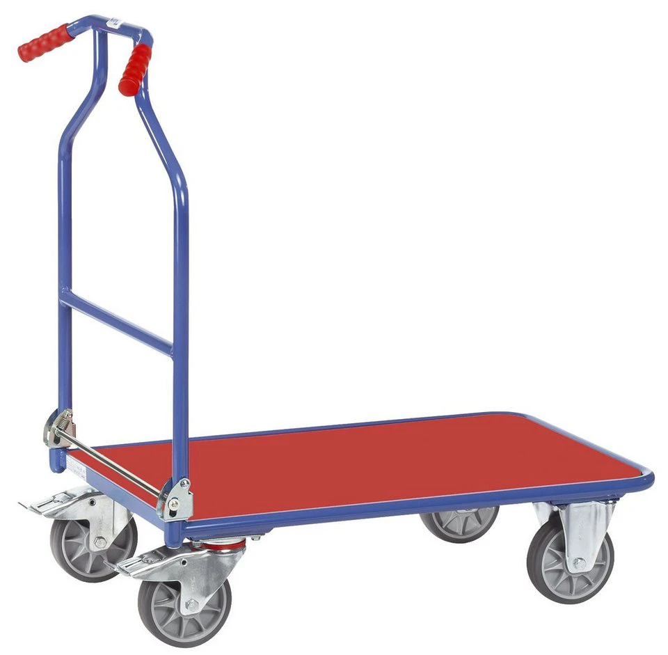 FETRA Rollwagen 3301 Optiliner Schiebegriffwagen blau/rot