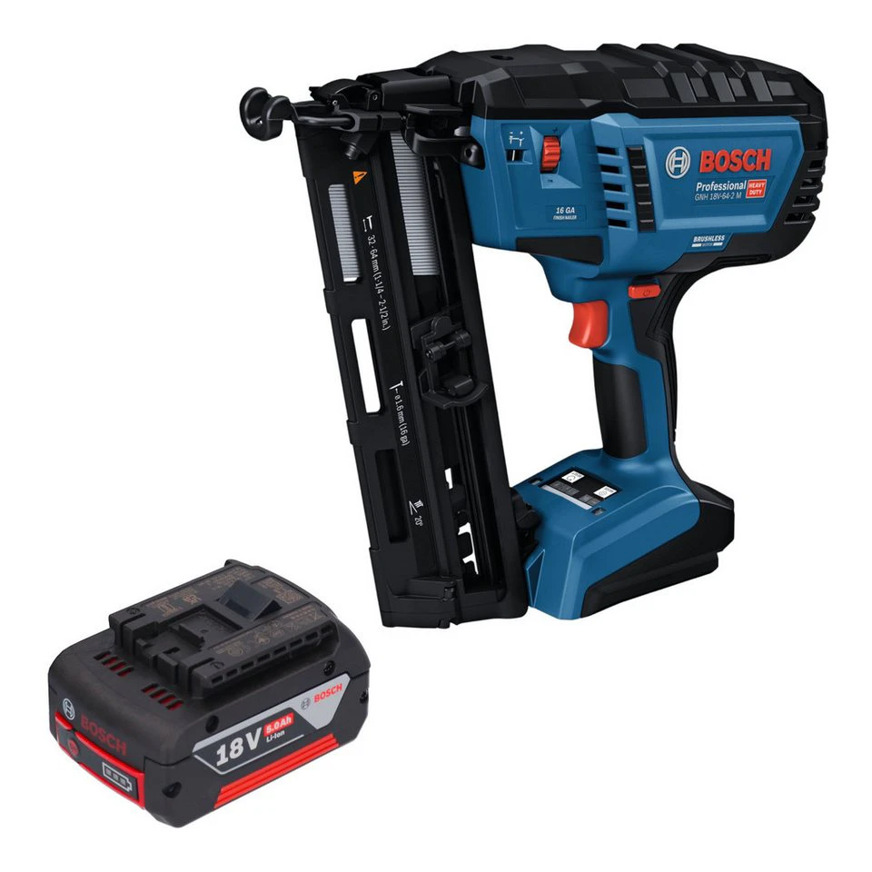 Bosch GNH 18V-64-2 M Professional Akku Holznagler 18 V 5,0 Ah ohne Ladegerät