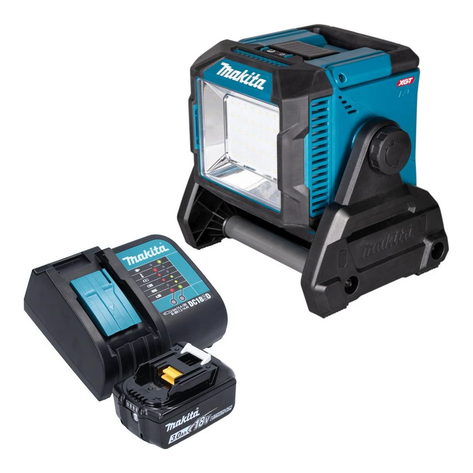 Makita Baustrahler ML 005 G 18 / 40 V max. 3.600 lm Akku 3,0 Ah Ladegerät