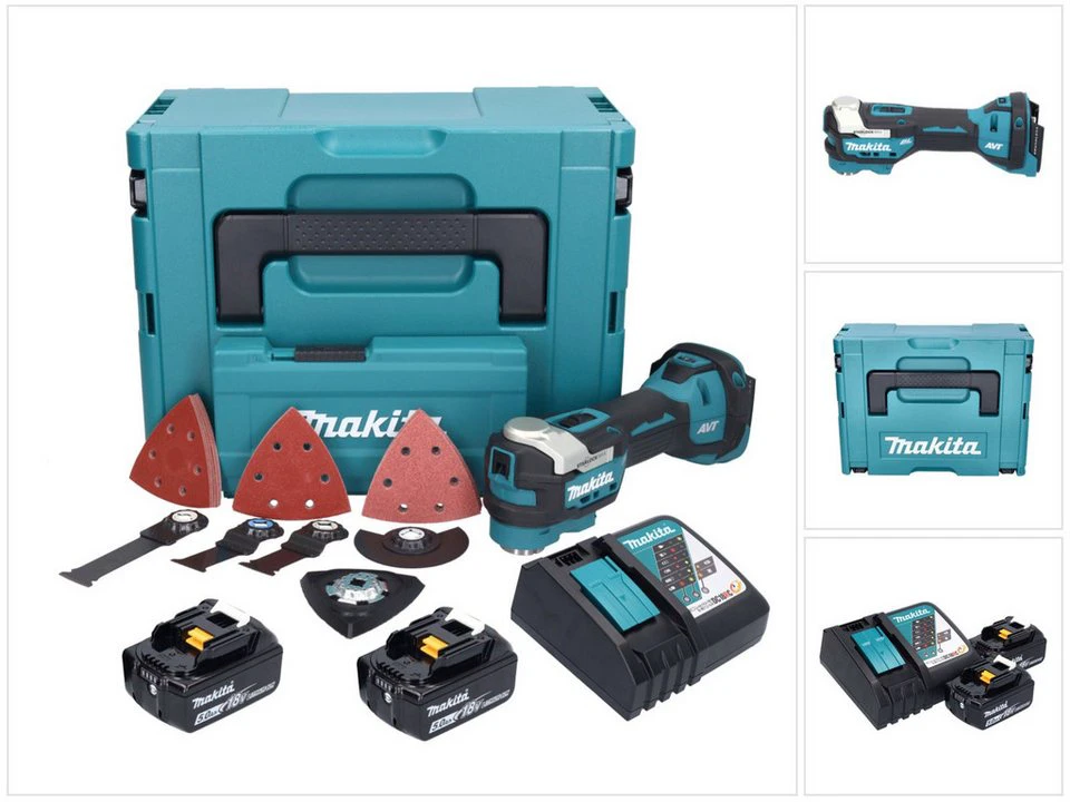 Makita Akku-Multifunktionswerkzeug DTM 52 RTJX4 18 V Starlock Max Brushless