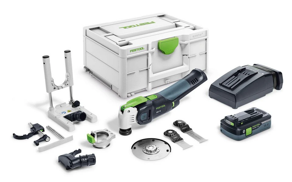 FESTOOL Akku-Oszillierer OSC 18 HPC 4,0 EI-Set VECTURO 18 V Li-HighPower Compact