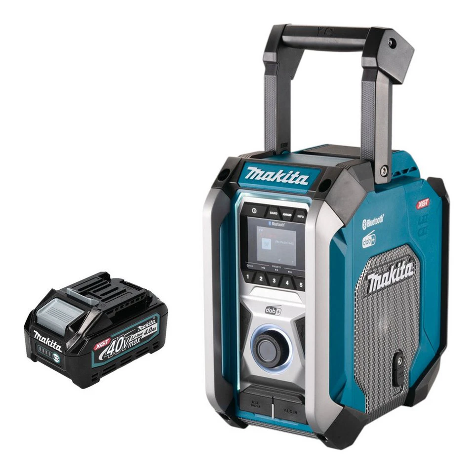 Makita MR 007 G Akku Baustellenradio Bluetooth DAB+ USB 12 - 40 V 4,0 Ah