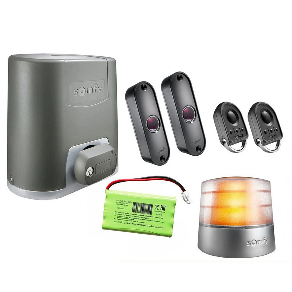 Somfy Elixo 500 3S iO Comfort Pack Schiebetorantrieb Funk Hoftor